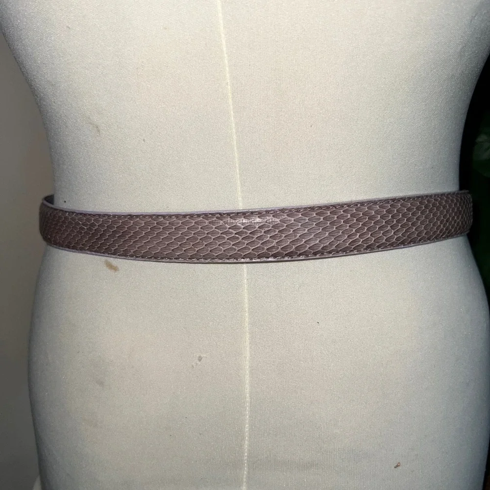 WCM New‎ York Snakeskin Print Genuine Leather Belt Womens Medium Purple